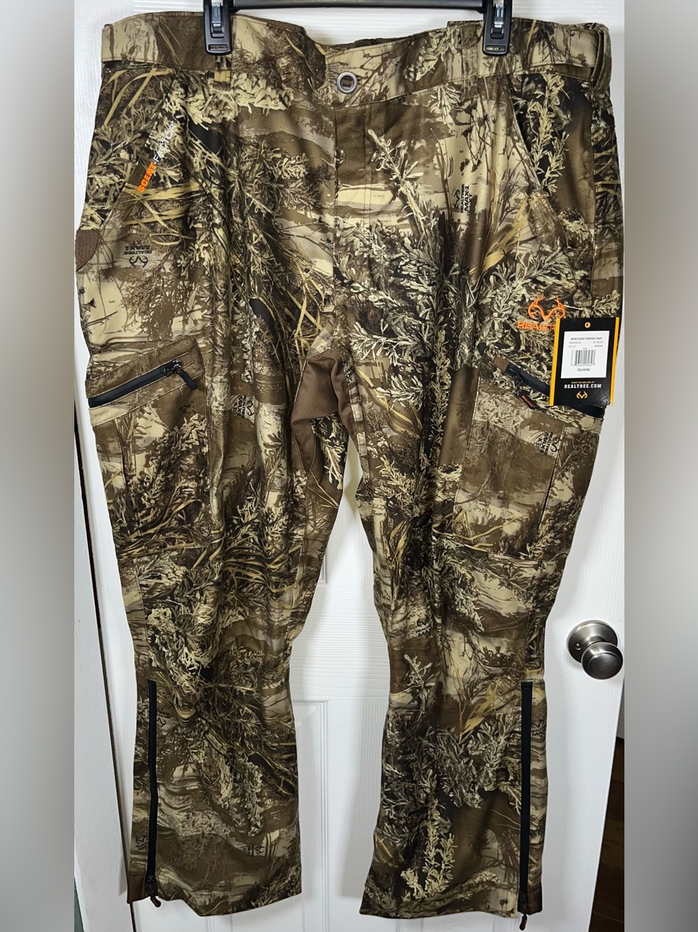 Realtree Escape Scent Control Pants Men's Size 2XL (44/46) Camouflage Hunting